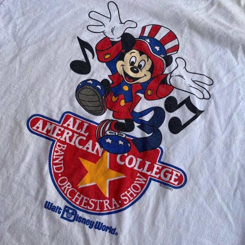 Vintage Single Stitch Walt Disney World Mickey Orchestra Shirt - Picture 3 of 4